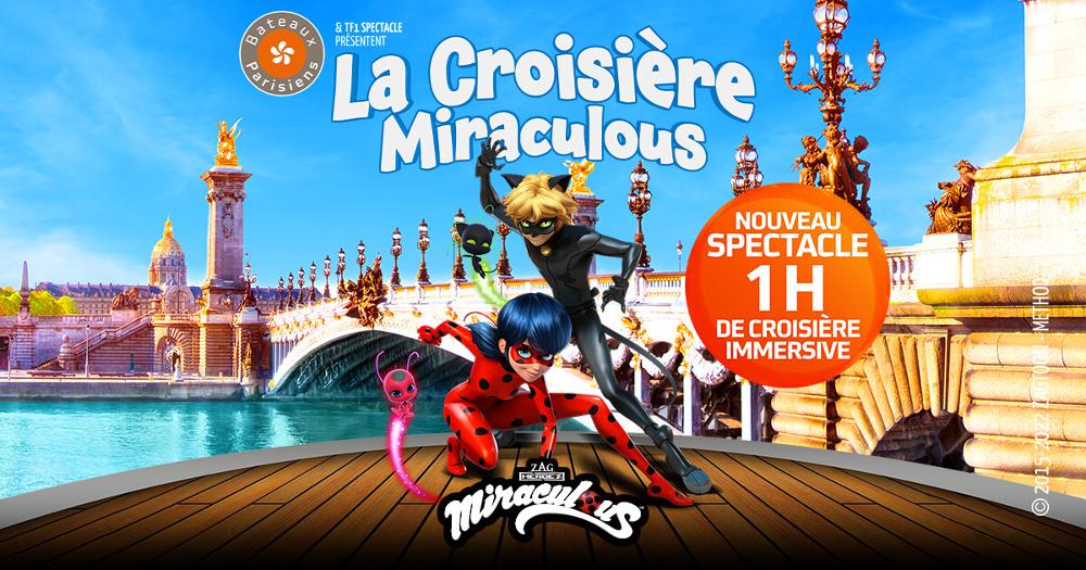 Miraculous, la croisière spectacle sur la Seine (dès 6 ans)