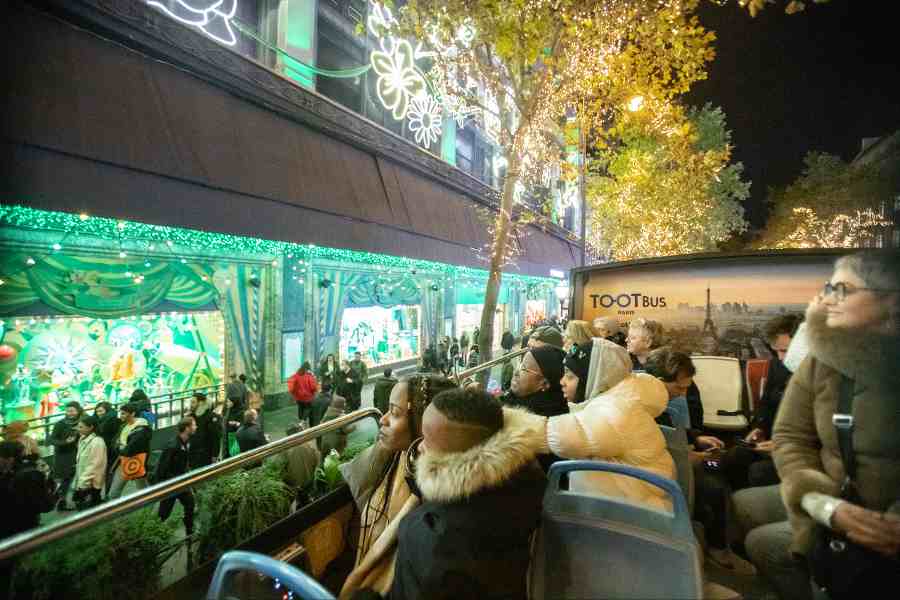 Tootbus Paris illuminations de Noël