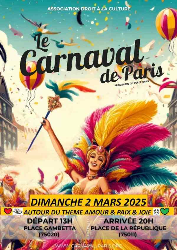 Le Carnaval à Paris en mars 2025