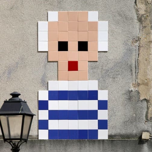 Invader Picasso dans le Marais