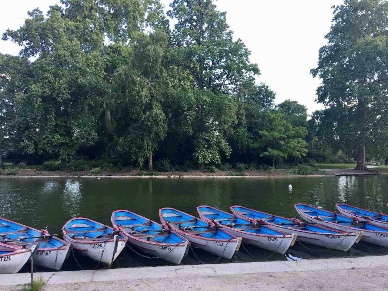 boats in the Bois de Vincennes